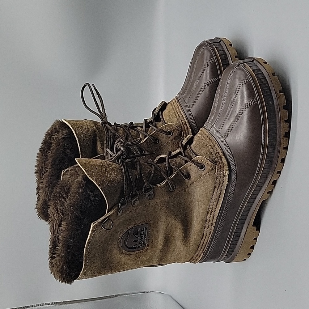 Sorel Kaufman Canada Womens Winter Boots Steel Shank Liners Size 8.5 Made i…